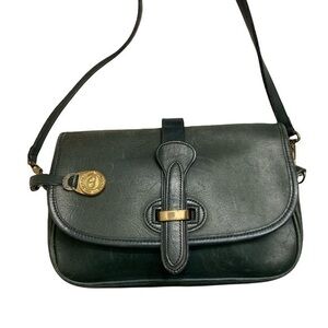Dooney and Bourke ultra rare hug ORIGINAL pretag green leather saddle bag